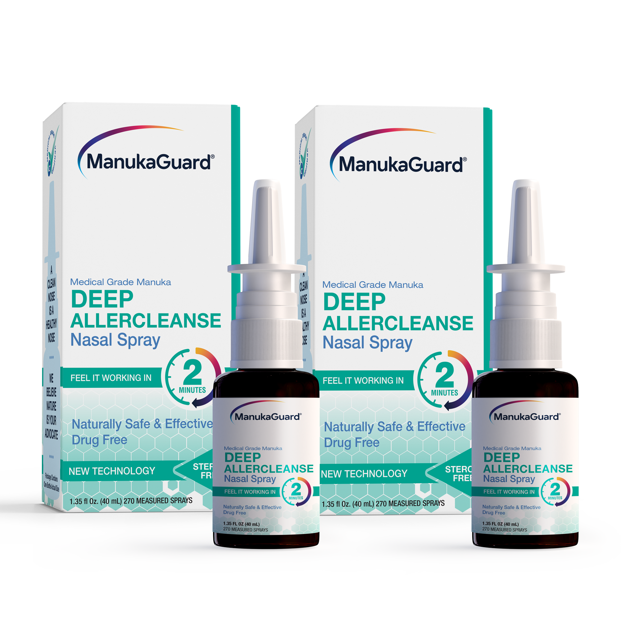 Deep Allercleanse Nasal Spray, 2-Pack Bundle