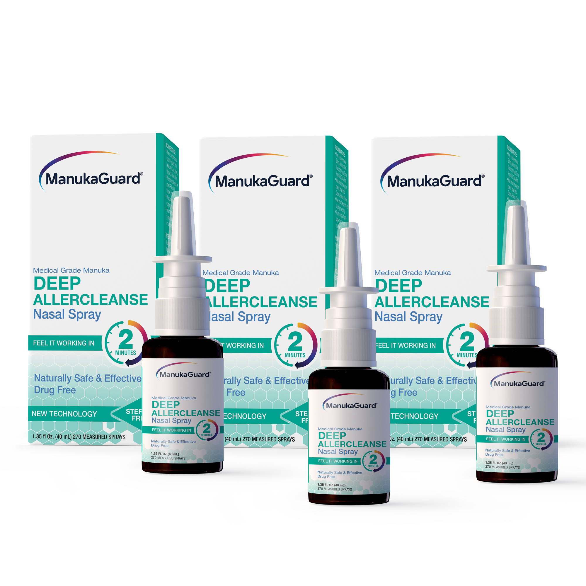 Deep Allercleanse Nasal Spray, 3-Pack Bundle