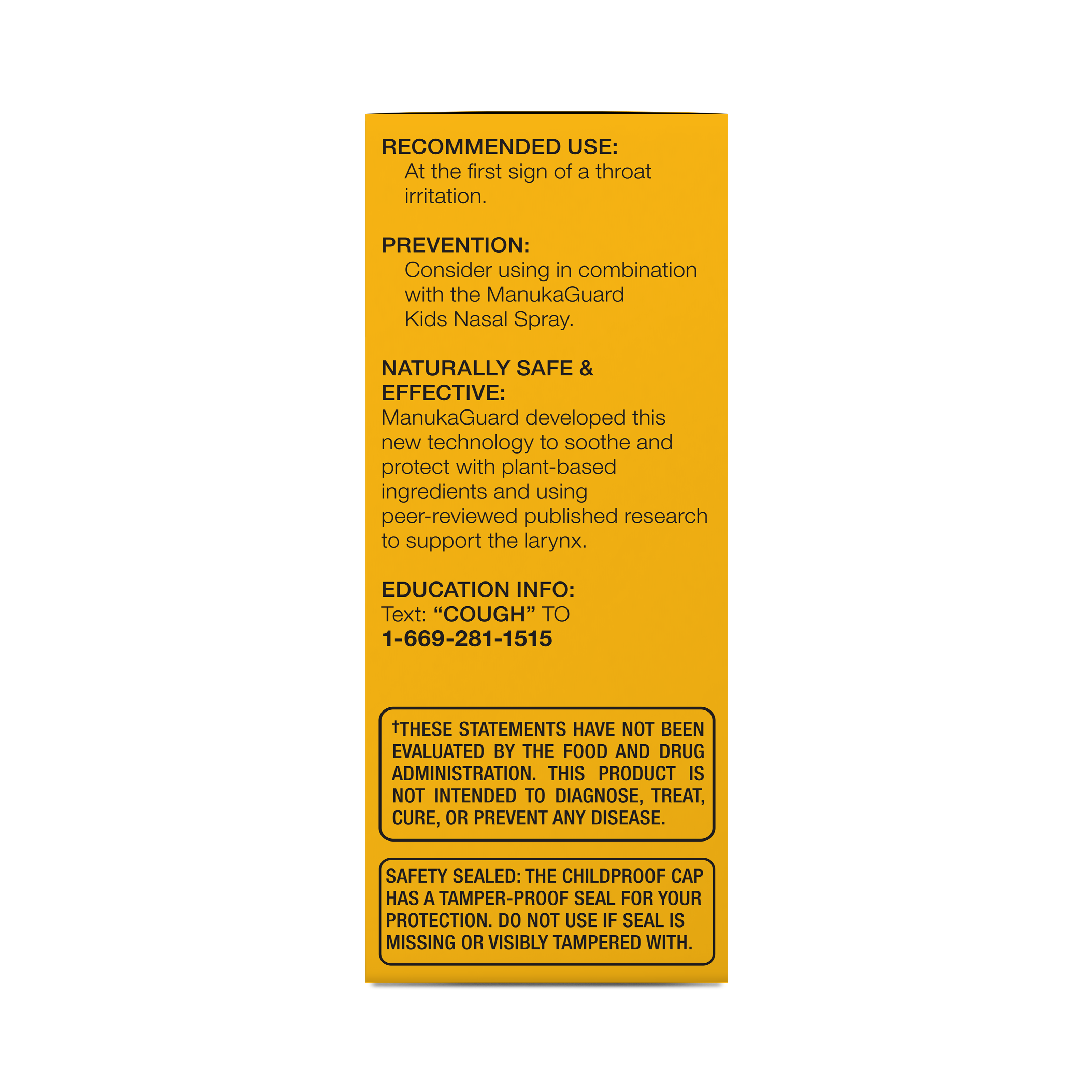 Kid's Daytime Cough & Throat Syrup, Honey Lemon